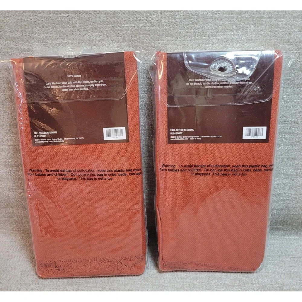 Hobby Lobby Cotton Napkins Set Of 8 - 18